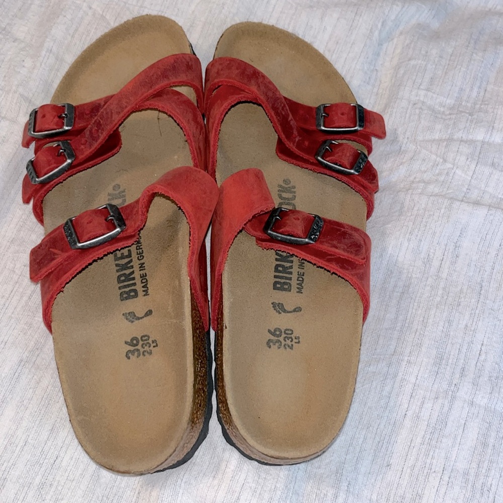 Franca Birkenstocks - 36 - orange/red.